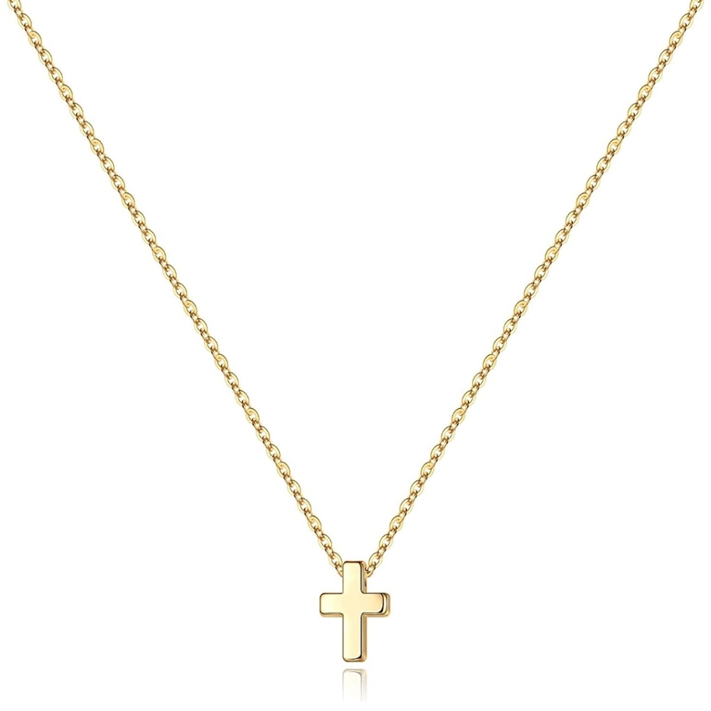 Dainty Gold Cross Necklace - NWT